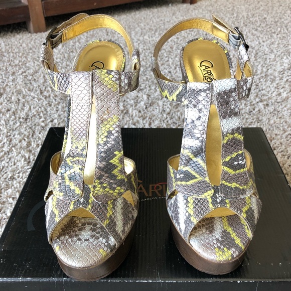 ⭐️ Carlos Santana Snakeskin Print Sandal ⭐️ - Picture 3 of 8